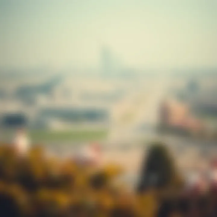 Urban Integration at Ras Al Khor A panoramic view of the Ras Al Khor Wildlife Sanctuary amidst urban Dubai