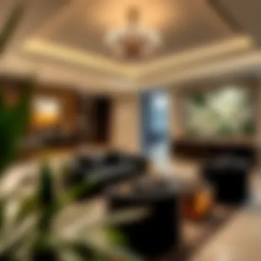 Luxurious interior design elements within the Sobha Hartland Sales Gallery
