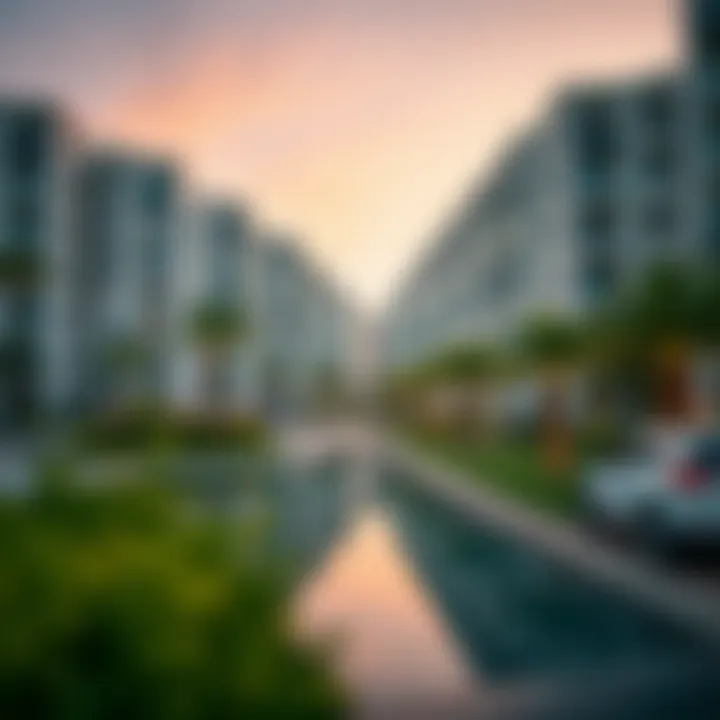 Modern Residential Buildings in Al Barsha Modern residential buildings in Al Barsha reflecting its growth