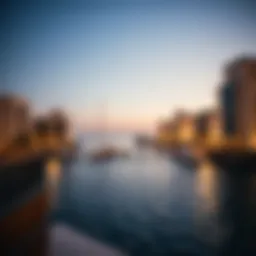 Luxurious waterfront view of Albandar