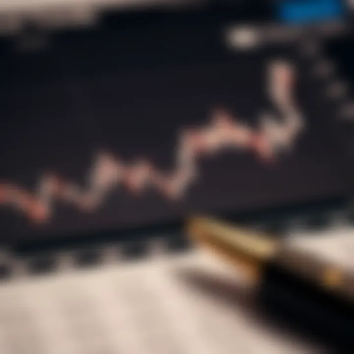 Analyzing Market Trends in Dubai's Real Estate A close-up of a financial chart indicating market trends