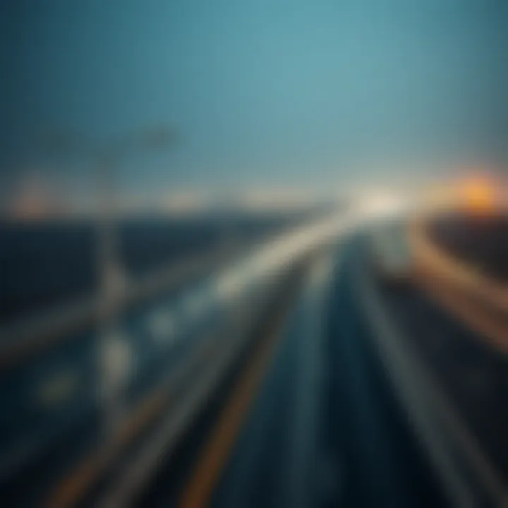 Highway connecting Dubai and Abu Dhabi