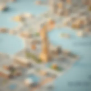 Strategic Location of Spring in Dubai Map highlighting the strategic location of Spring within Dubai