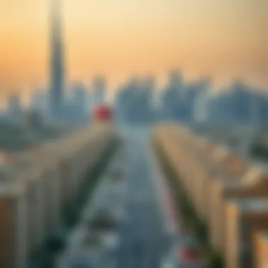Dubai's skyline and its residential allure Dubai skyline showcasing residential areas