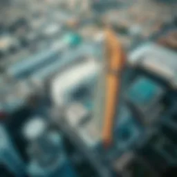 Aerial view of Urbana Dubai showcasing modern architecture