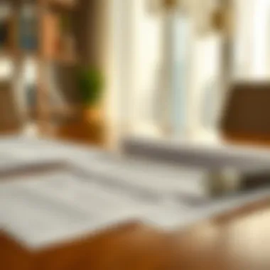 Legal Frameworks in Real Estate Legal documents and contracts laid out on a table.