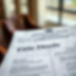 Detailed view of a title deed showcasing essential information.