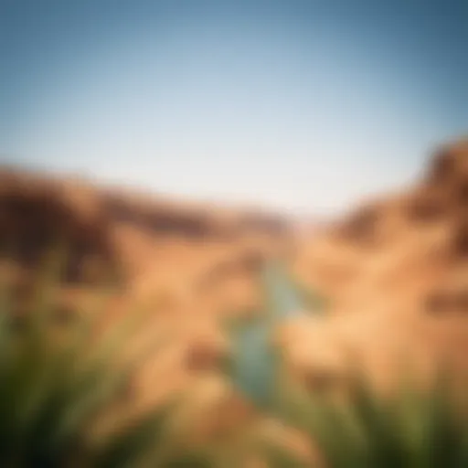 Breathtaking view of Wadi Al Shawka's natural landscape