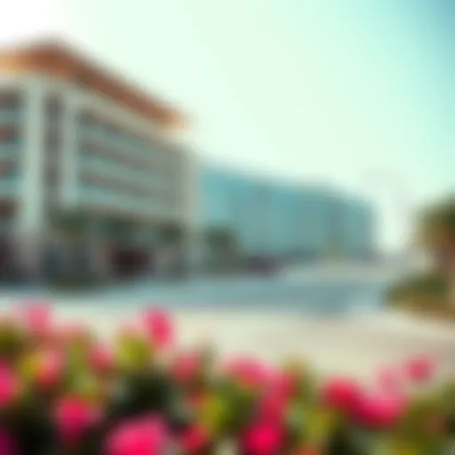 Stunning architectural view of Wasl Port Views Building Two