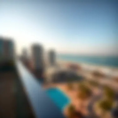 Prime Location Benefits of Wasl Port Views Building Two Aerial view showcasing the prime location of Wasl Port Views Building Two